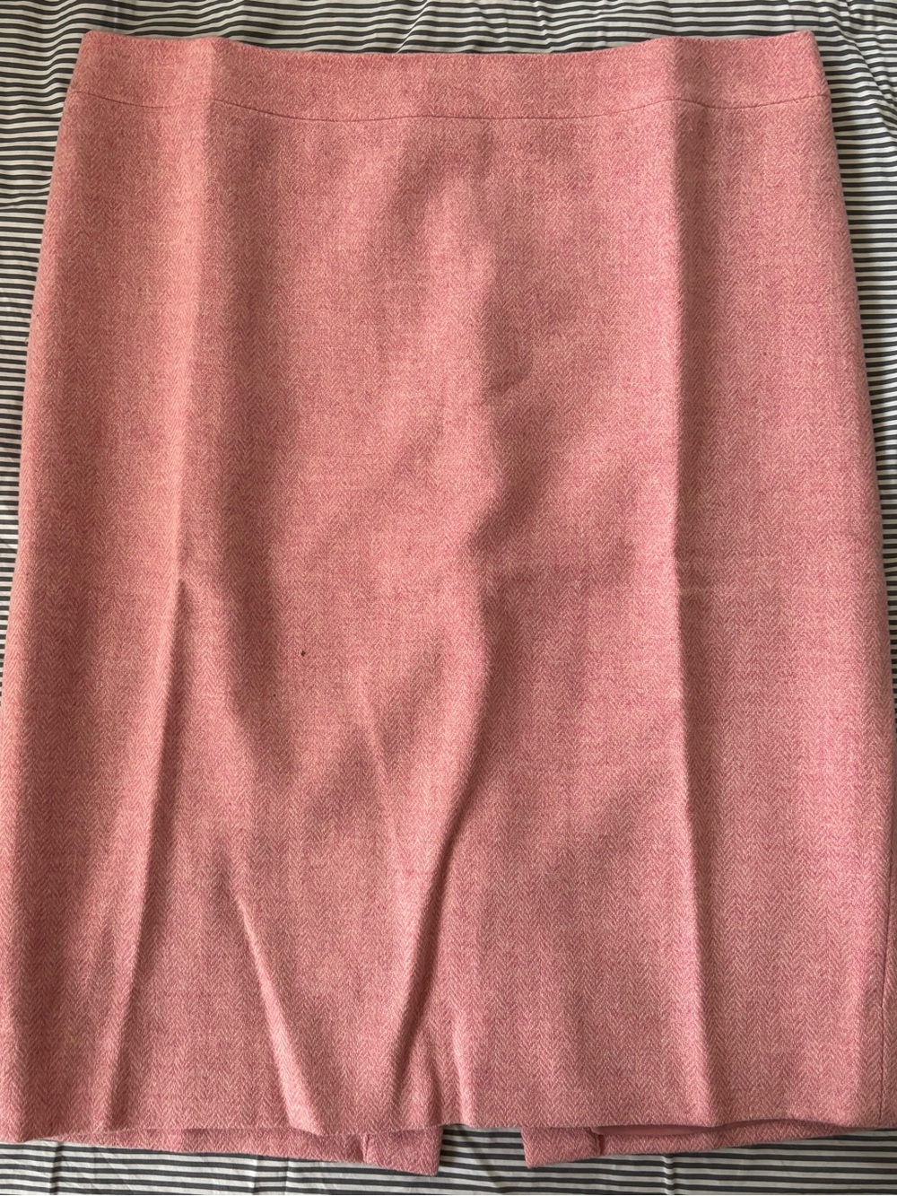 J. Crew Pink Herringbone No. 2 Pencil Skirt